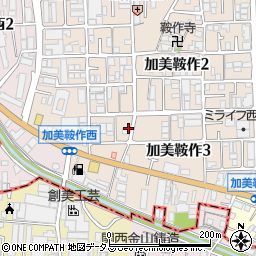 大阪府大阪市平野区加美鞍作3丁目4周辺の地図