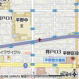 阪高ファインパーク背戸口第２駐車場周辺の地図