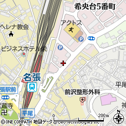 三重県名張市希央台５番町13周辺の地図