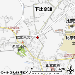 三重県名張市下比奈知1847周辺の地図