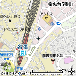 三重県名張市希央台５番町16周辺の地図