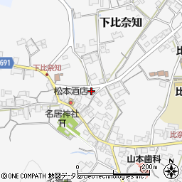 三重県名張市下比奈知2100-1周辺の地図