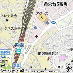 トヨタレンタリース三重名張駅前店周辺の地図