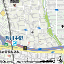 大阪府大阪市東住吉区西今川4丁目19周辺の地図