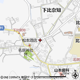 三重県名張市下比奈知2101周辺の地図