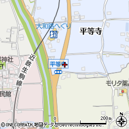 奈良県生駒郡平群町平等寺88周辺の地図