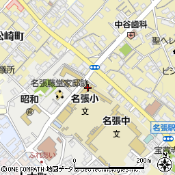 名張市立名張小学校周辺の地図