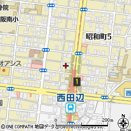 公益社　西田辺会館周辺の地図