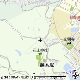 奈良県生駒郡平群町越木塚166周辺の地図