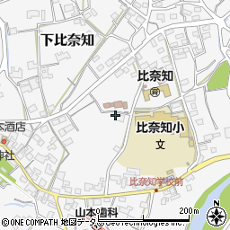 三重県名張市下比奈知1813周辺の地図
