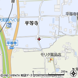 奈良県生駒郡平群町平等寺135周辺の地図