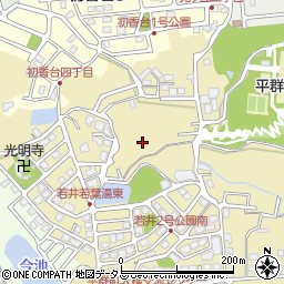 奈良県生駒郡平群町若井周辺の地図