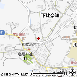三重県名張市下比奈知2105周辺の地図