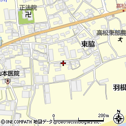 愛知県田原市高松町東脇14周辺の地図