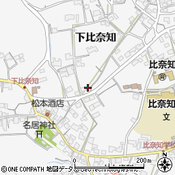 三重県名張市下比奈知2172周辺の地図