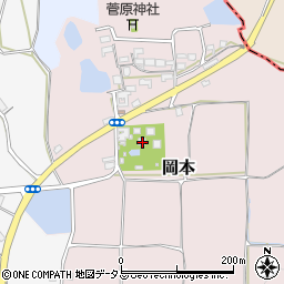 法起寺周辺の地図