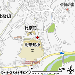 三重県名張市下比奈知1507-3周辺の地図