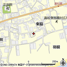愛知県田原市高松町東脇21周辺の地図