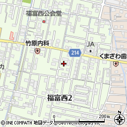 ラ・パルテール福富弐番館周辺の地図