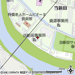 岡山市役所環境局　環境施設部・当新田環境センター・ごみ焼却周辺の地図