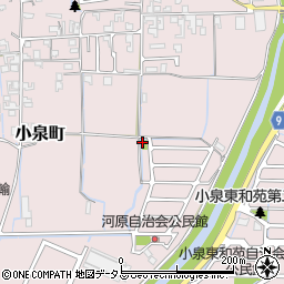 小泉河原第2号児童公園周辺の地図