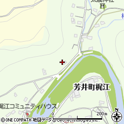 岡山県井原市芳井町梶江304周辺の地図