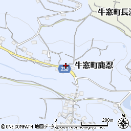 岡山県瀬戸内市牛窓町鹿忍2489-2周辺の地図