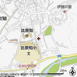 三重県名張市下比奈知1506-2周辺の地図