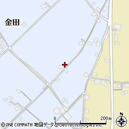 岡山県岡山市東区金田1845周辺の地図