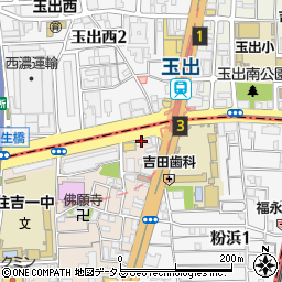 カレーハウスＣｏＣｏ壱番屋玉出駅前店周辺の地図