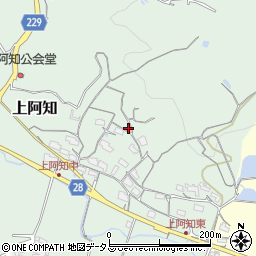 岡山県岡山市東区上阿知2201周辺の地図