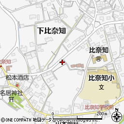 三重県名張市下比奈知1777-2周辺の地図