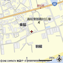 愛知県田原市高松町東脇35周辺の地図