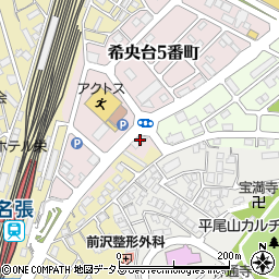 三重県名張市希央台５番町156周辺の地図