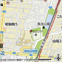 長池連合会館周辺の地図
