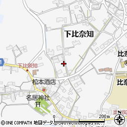 三重県名張市下比奈知2108-1周辺の地図