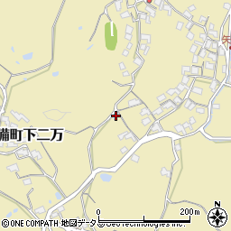 岡山県倉敷市真備町下二万351-1周辺の地図
