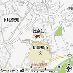 三重県名張市下比奈知1525周辺の地図