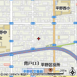 水道レスキュー大阪市平野区背戸口営業所周辺の地図