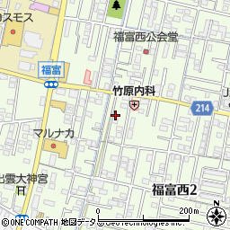岡山県岡山市南区福富西周辺の地図