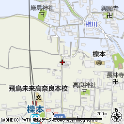 奈良県天理市櫟本町周辺の地図