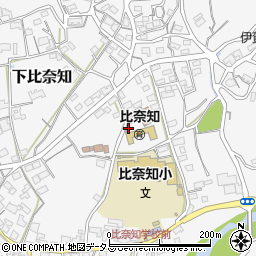 三重県名張市下比奈知1521周辺の地図
