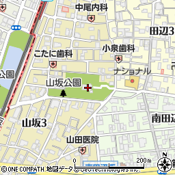 山阪神社周辺の地図