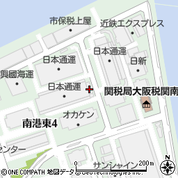 日本通運株式会社大阪支店　南港物流センター周辺の地図