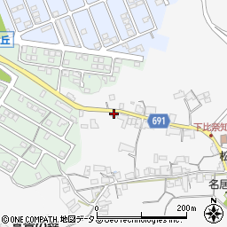 三重県名張市下比奈知2484周辺の地図