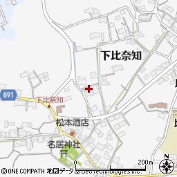 三重県名張市下比奈知2116周辺の地図