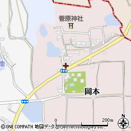 岡本公民館周辺の地図