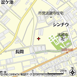 愛知県田原市高松町シンチウ周辺の地図