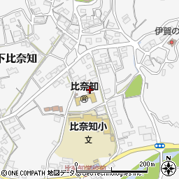 三重県名張市下比奈知1560周辺の地図
