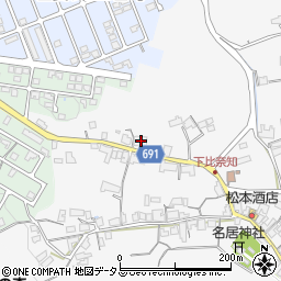 三重県名張市下比奈知2435周辺の地図